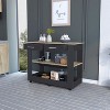 NicBex 2 Drawer Rolling Kitchen Island Cart with 2 Open Shelves and 6 Wheels,Kitchen Island on Wheels with Storage,Island Table for Kitchen - 2 of 4