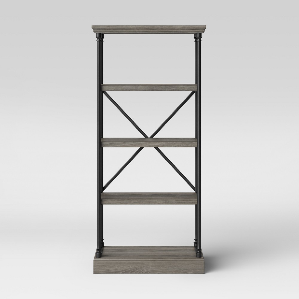 65" Conway Cast Iron Bookshelf Gray - Threshold™