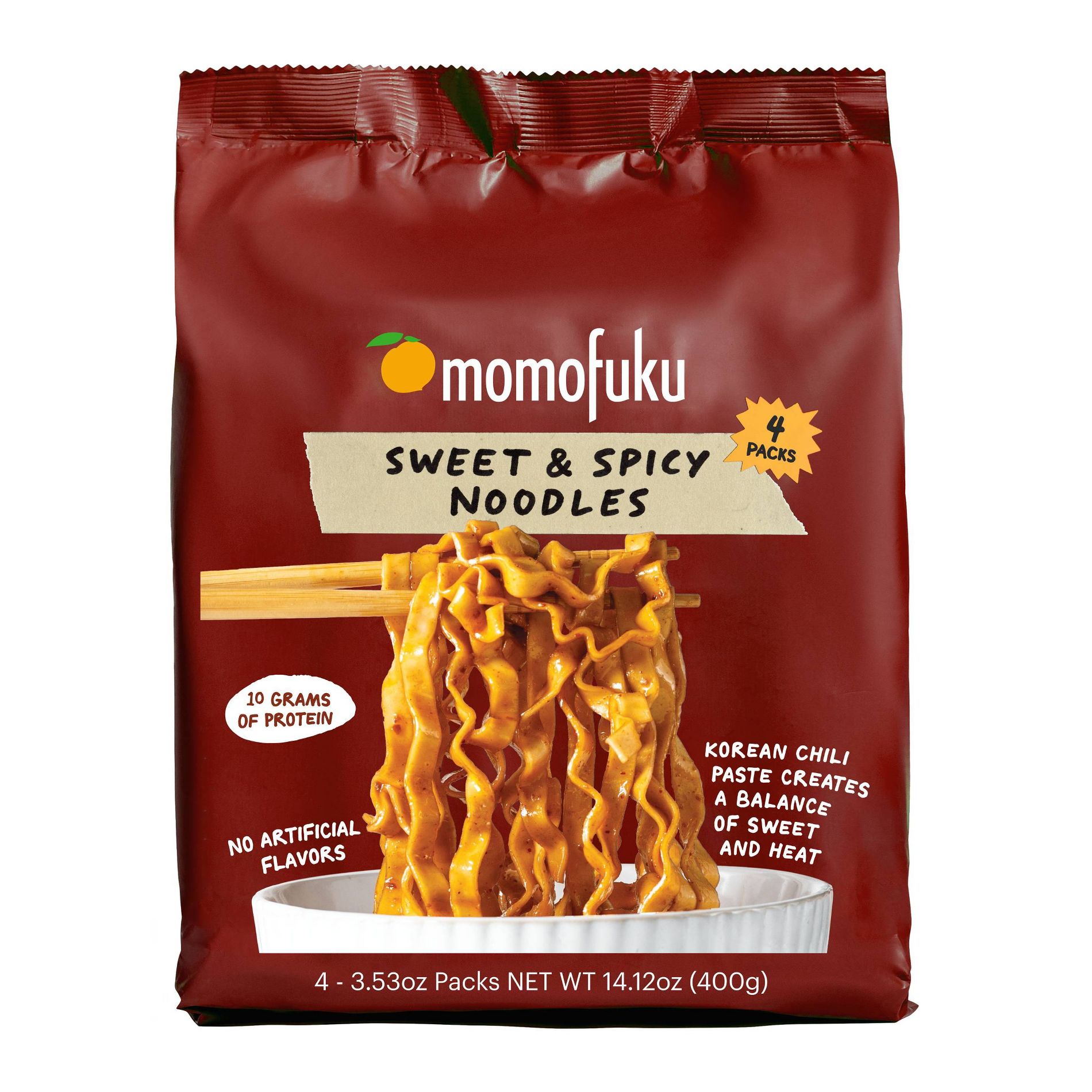 MOMOFUKU Sweet and Spicy Noodles - 14.12oz/4ct