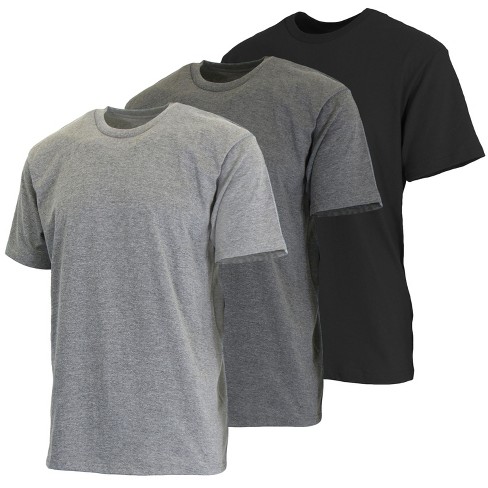 Blue Ice Men's Short Sleeve Crew Neck Modern Fit Cotton Blend Classic Tee- 3 Pack - image 1 of 3