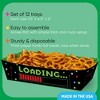 Big Dot of Happiness Pixel Video Game Party Paper Food Trays, Disposable Double-Sided Paper Food Holders for Nachos, Hot Dogs, French Fries - 12 Ct - 3 of 4