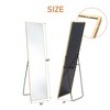 CAVINAS 59" Full Length Mirror with Aluminum Alloy Frame,Upgraded Nano Glass,Shatterproof & Anti-Rust,Wall Mirror for Living Room,Entryway,Gold - 3 of 4