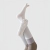 Anna-Kaci Women's 2-Pack Knee High Grip Toe Socks with Ribbed Fabric and Non-Slip Soles for Yoga and Studio Workouts - 4 of 4