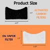 Nispira FDM1501BR Charcoal Oil Vapor Air Fryer Replacement Filters for OVENTE 1.5 Liter Electric Deep Fryer, 3 Packs - 3 of 4