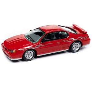 2000 Chevrolet Monte Carlo SS Torch Red with Silver "Classic Gold Collection"  1/64 Diecast Model Cars by Johnny Lightning - 1 of 2