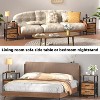 Simple Trending Nightstand with Charging Station, Bed Side Table with Adjustable Fabric Drawer - 4 of 4