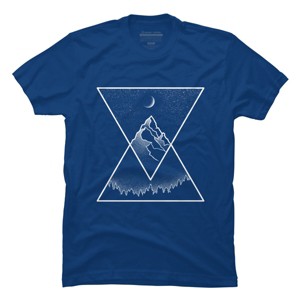 Men's Design By Humans Pyramidal Peaks By digsy T-Shirt - 1 of 3
