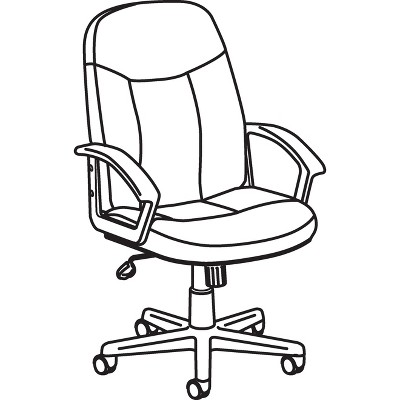 Black High-Back Swivel Executive Office Chair