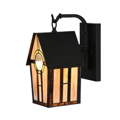 11.75 1-light Prairie Craftsman Outdoor Wall Lantern Sconce Oil Rubbed  Bronze - River Of Goods : Target