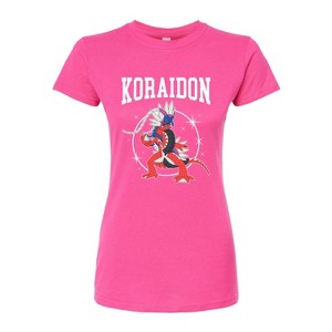 Women's - Pokémon - Koraidon Collegiate Fitted Graphic T-Shirt - 1 of 3