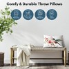 Americanflat Floral Throw Pillow with Premium Polyester - Hummingbird and Flowers - 2 of 4