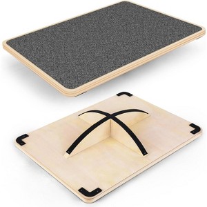 Professional Wobble Board for Adults, Anti-Slip Wooden Balance Board for Physical Therapy, Standing Desk - 1 of 4