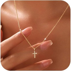 925 Sterling Silver Cross Pendant – 34mm Brilliant Cut CZ, Unisex, Nickel-Free, Comes In Gift Box