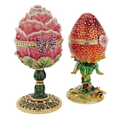 Design Toscano Gardens Treasures Romanov Style Enameled Eggs: Set