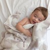 Living Textiles|Chenille Baby Blanket - Grey Stars - 2 of 4