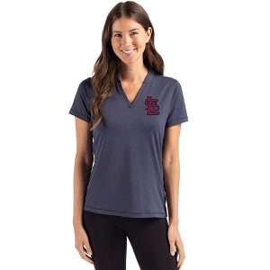 St Louis Cardinals Cutter & Buck Forge Eco Heathered Stretch Womens Blade Top - 1 of 1