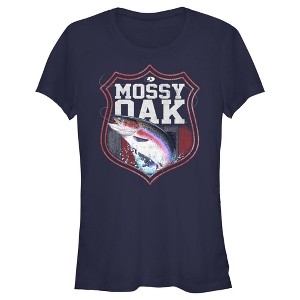 Junior's Mossy Oak Jumping Fish Badge T-Shirt - 1 of 4