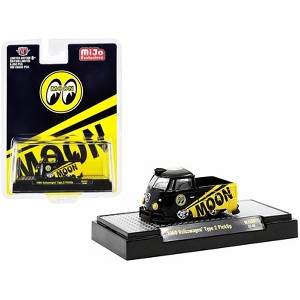 1960 Volkswagen Type 2 Pickup Truck "Mooneyes" Black and Yellow Limited Ed to 6050 pcs 1/64 Diecast Model Car by M2 Machines - 1 of 3