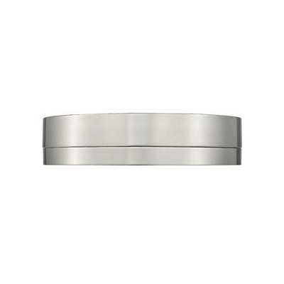 Algar 12" Brushed Nickel LED Flush Mount with Frosted Glass