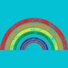 Adult Design By Humans Retro Rainbow Pride Parade By MusicoIlustre T-Shirt - 2 of 2