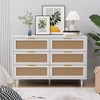 Bella Depot 43.31"6-Drawers Rattan Storage Cabinet - 2 of 4