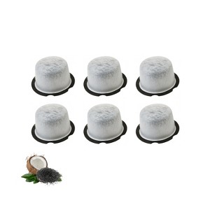 6 Nispira Replacement Activated Charcoal Water Filters Compatible with GE Specialty Grind & Brew Coffee Maker with Thermal Carafe - 1 of 4