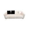 Corduroy Multi-Seat Sofa,Two-Seater with Solid Wooden Frame,Elegant Neutral Tones for Living Rooms and Offices - The Pop Home - 3 of 4