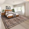 Vintage Area Rug for Living Room, Washable Non Slip Rugs, Low Pile Bedroom Rug for Classroom, Office, Dining Room - 3 of 4