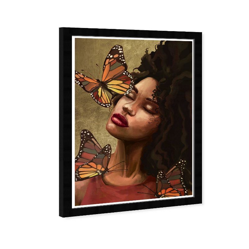 15&#34; x 21&#34; Butterfly Black Portrait Framed Wall Art Print Gold - Wynwood Studio, 3 of 8