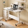 Small Standing Desk Adjustable Height Mobile Stand Up Desk With Wheels Portable Home Office Computer Workstations For Sitting And Standing - 2 of 4