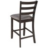 NicBex Dining Table Set for 4  Wooden Counter Height Dining Set with 4 Chairs and Storage Shelving for Kitchen - 3 of 4