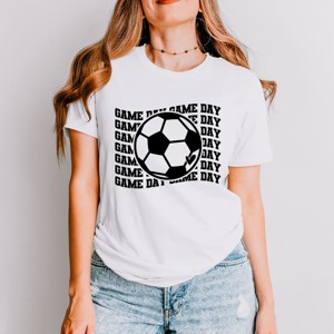 Simply Sage Market Soccer Game Day Stacked Short Sleeve Tee - 1 of 4