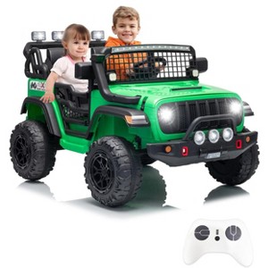 Jojoka 24V 2-Seater Kids Ride On Car with Remote, Dual 200W Motors Electric Vehicle, 20" Seat, LED Lights, Music & USB - 1 of 4