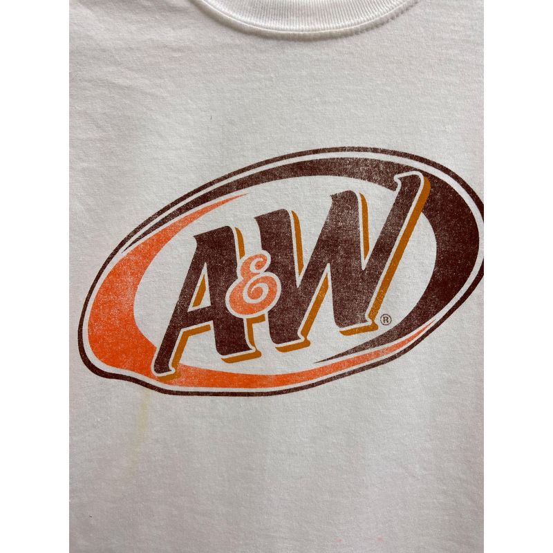 A&W Classic Logo Men's White Graphic Tee, 2 of 3