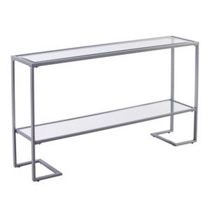 Horten Glam Narrow Console Table - CM3659 - Silver - SEI - 1 of 4