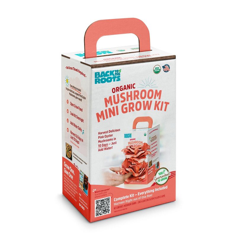 Back to the Roots Organic Mushroom Mini Grow Kit Pink Oyster, 4 of 12