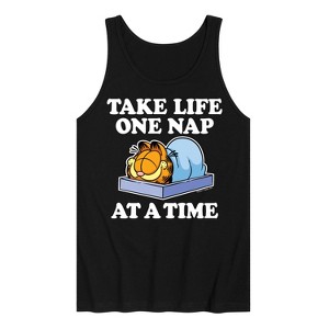 Men's - Garfield - Take Life One Nap Graphic Tank Top - 1 of 3