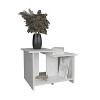 Vynxaria 23.6" W Coffee Table with Open Shelf - Stylish Storage for Living Room & Home Office - 3 of 4