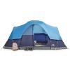 Outbound 8 Person 3 Season Lightweight Easy Up Dome Tent with Heavy Duty 600 mm Coated Rainfly, Front Canopy, and Mesh Wall, Light Blue & Navy - image 3 of 4