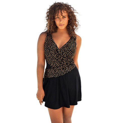 Plus Size Swim Suit With Skirt Swim 365 Swim 365 Women's Plus