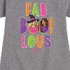 Girls' - Barbie - Faboolous Graphic Short Sleeve Fleece Dress - 2 of 4