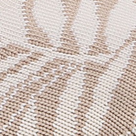beige/eggnog leaf print