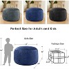 Inhand Bean Bag Chairs for Adults - Memory Foam Furniture BeanBag Chair with Soft Fiber Cover - Round Fluffy Couch for Living Room - 3 of 4