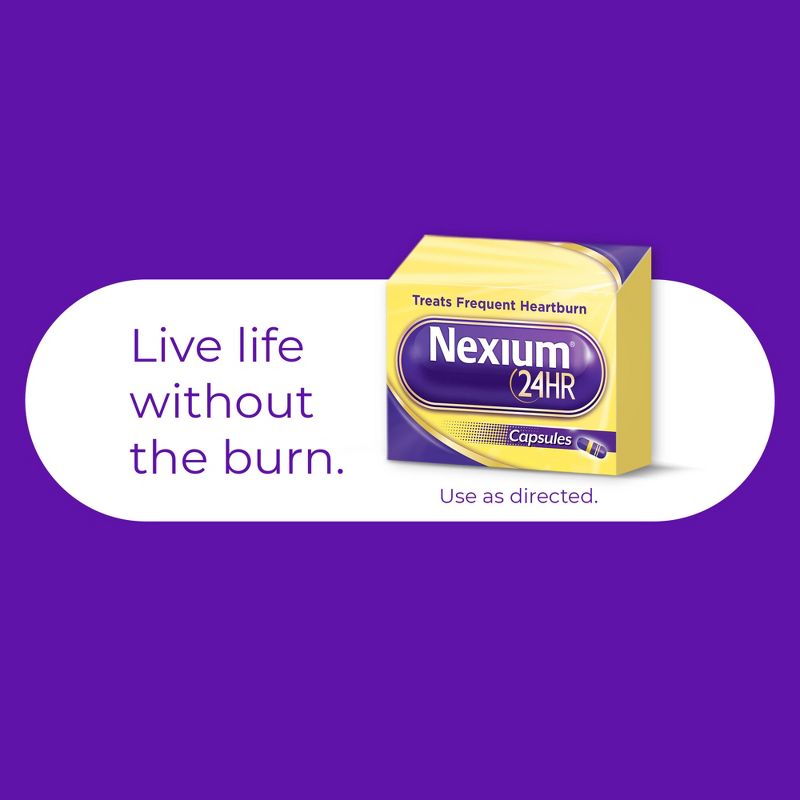 Nexium 24HR Delayed Release Heartburn Relief Capsules - Esomeprazole Magnesium Acid Reducer, 3 of 10