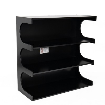 NicBex 15" 4-Tier Bookshelf with Minimalist Storage Shelves Floor Bookcases for Living Room Home Office