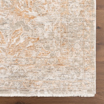Kriti Beige and Taupe Medallion Synthetic Area Rug