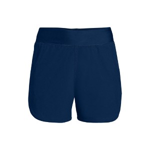 Lands' End Women's 5" Quick Dry Elastic Waist Board Shorts Swim Cover-up Shorts with Panty - 1 of 4
