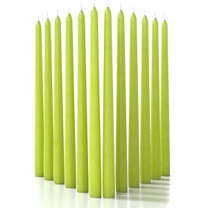 12 inch Taper Candles Set of 12 - Dripless and Smokeless Candle Unscented - Slow Burning Candle Sticks Are Perfect As Thanksgiving Taper Candles - 1 of 4