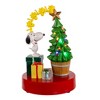 Kurt Adler Peanuts 7.7-Inch Battery-Operated Snoopy and Woodstock Light Up and Musical Tree Tablepiece - 2 of 4