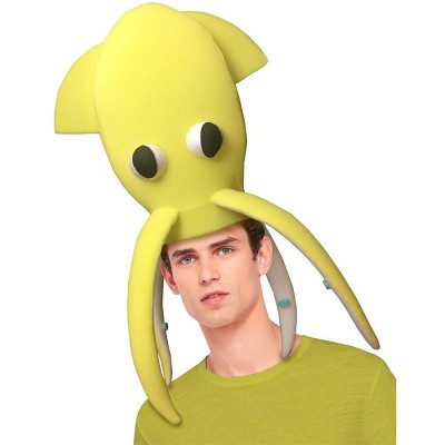 Funky Fresh Yellow Squid Adult Foam Costume Hat - One Size